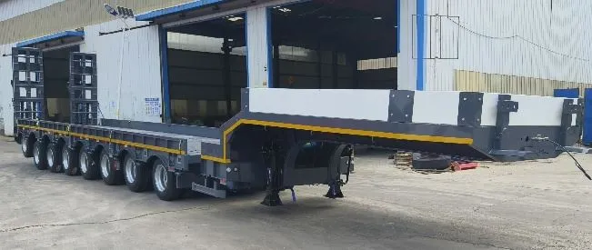 Liela kravas pārvadāšana puspiekabnieks